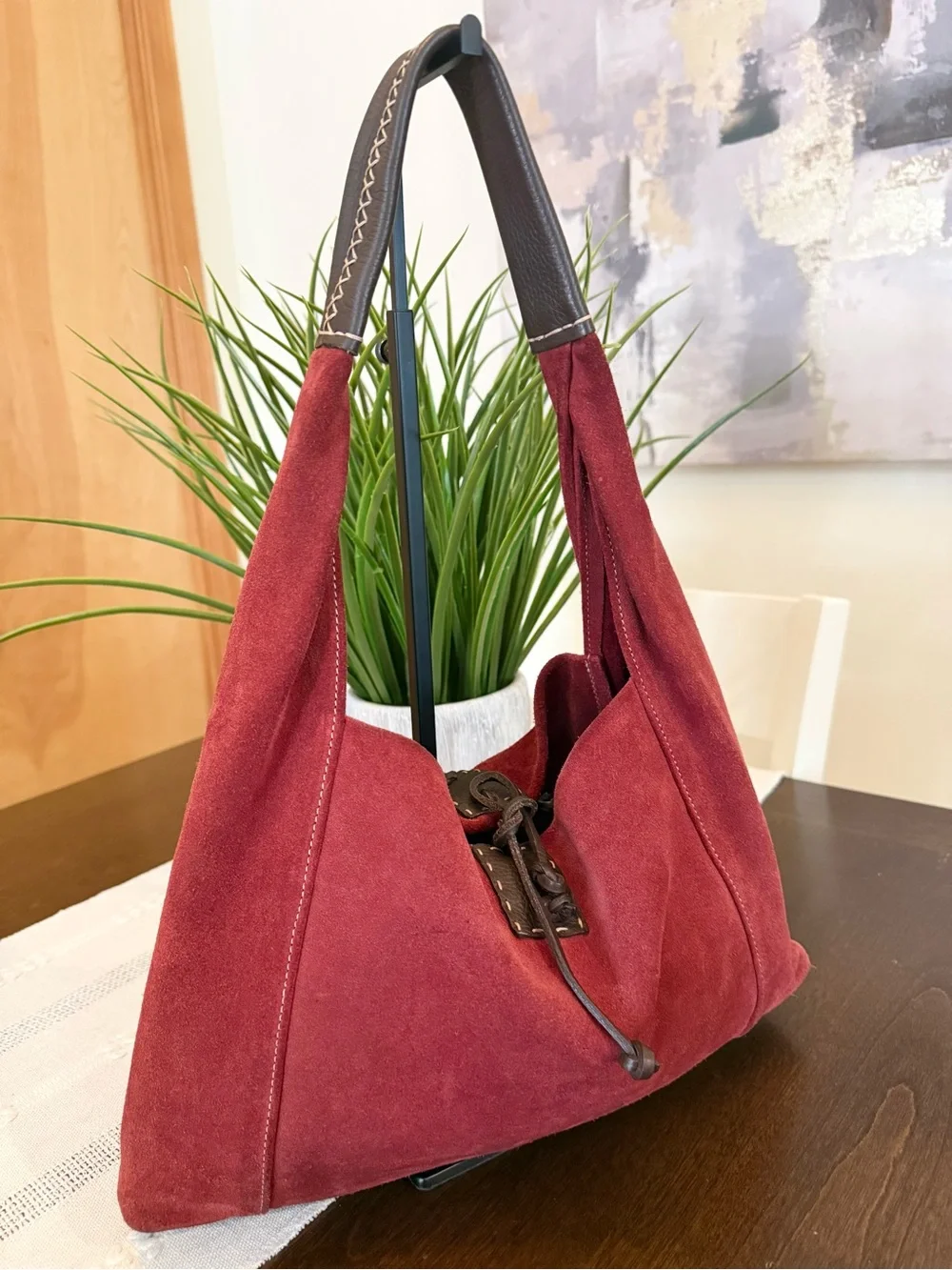 Dooney & Bourke Made in Italy Suede Hobo